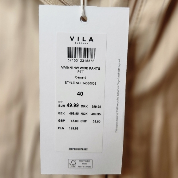 ASOS Pinstripe Paperbag Palazzo Pants NWT - Picture 10 of 10